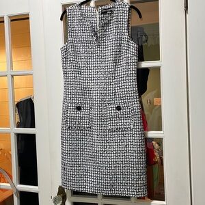 Size 4- Navy and white Tweed Dress - Karl Lagerfeld Paris